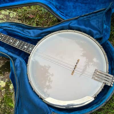The Bacon Blue Ribbon Style A Tenor Banjo with Original Koverite Case Natural 1920s image 21
