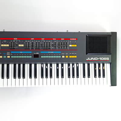 1985 Roland Juno-106S 61-Key Polyphonic Synth with Built-In Speakers – Serviced image 7