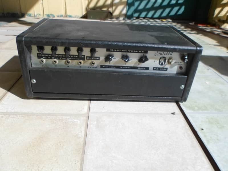 Hohner VINTAGE RARE 1960s Bartell Designed Contessa 55R 6L6 Tube Amp Head 1960's image 1