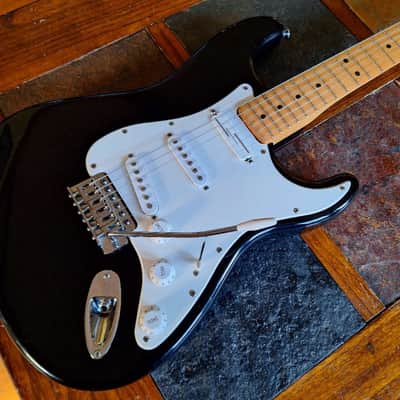 Fender Partscaster Strat MIM Squier Seymour Duncan 1998 - black/maple image 1