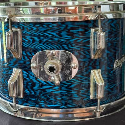 Rogers 12" Blue Agate 12" Rack Tom Drum Vintage 60's image 3