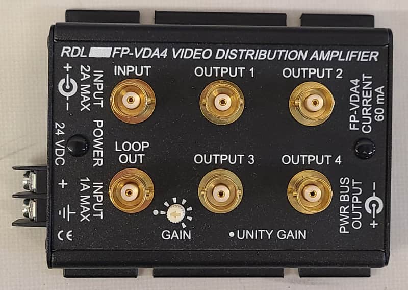 RDL FP-VDA Video Distribution Amplifier NO Power Supply NOS ( FLAT - PAK image 1