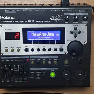 Roland TD-12 TD-20 TD-20X Replacement LCD Screen Display complete with BLUE BACKLIGHT TD12 TD20 image 3