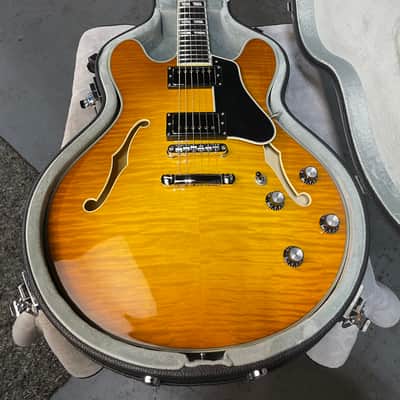 Eastman T486 Thinline Semi-hollowbody Electric Guitar - Goldburst w/OHSC & PLEK*D #920 image 16