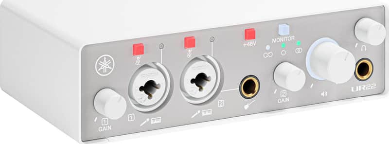 Yamaha UR22 MK3 2x2 USB-C Audio Interface, White image 1