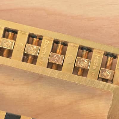 RARE Schaller 456 Gibson LP SG Fine Tuning Bridge Tailpiece Gold Iommi Old Boy image 7