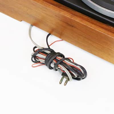 1960s Elac Miracord 50H Miraphon 50 Teak Case Smoked Gray Plastic Dust Cover Vintage Turntable Record Player HiFi Vinyl LP Clean with Manual image 15