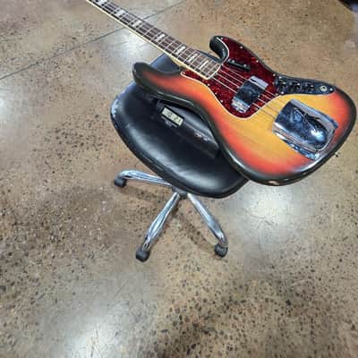 1971 Fender Jazz Bass with Rosewood Fretboard - Sunburst image 16