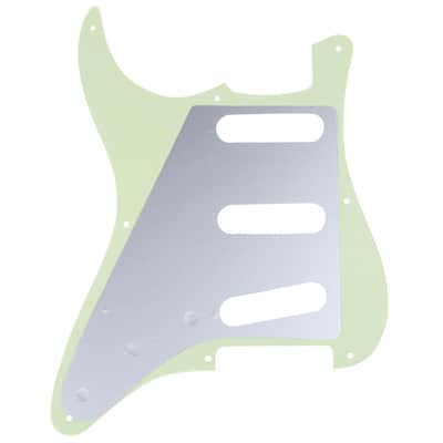8-Hole 50s 57 Vintage Style Strat SSS Guitar Pickguard for American Stratocaster, 3Ply Mint Green image 3