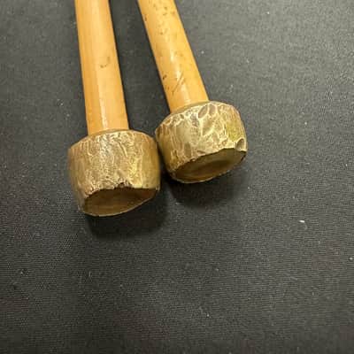 Mike Balter 9R, 5/8-Inch Brass Bell Mallets, Rattan Handles - GOOD image 6