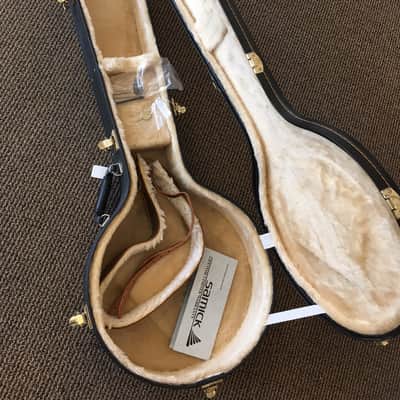 Samick SB350TT Banjo  90s Gold with Wood Hard Shall Case image 12