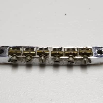1966 - 1970s Gibson ABR-1 Chrome Bridge - Foundry Mark - 100% Genuine Vintage - No Sags or Cracks! image 1