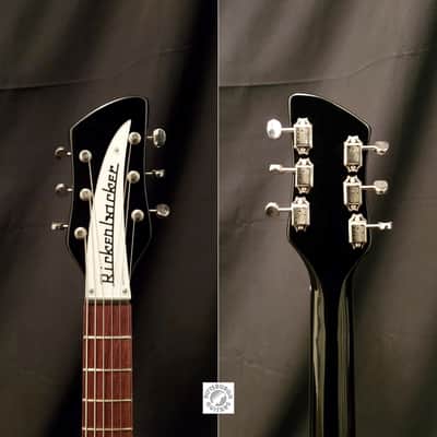 2022 Rickenbacker 325C64 (with Bigsby Vibrato) in Jetglo Finish; Comes with Original Hard Case and Pro-Setup!  Made in USA! image 4