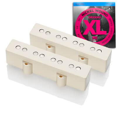 EMG JV 4 String Jazz Bass® Pickup Set - Ivory (FREE STRINGS)