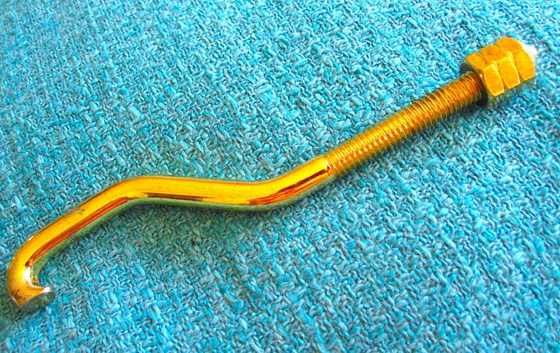LP Gold Bongo Lug Tension Rod J-Hook with Nut - USED image 1