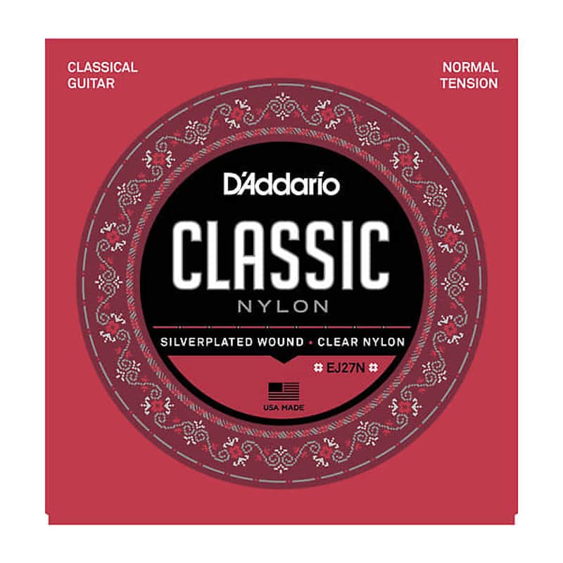 D'Addario EJ27N 3/4 Student Nylon Fractional Classical Guitar Strings Normal Tension image 1
