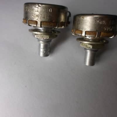 Vintage 1957 Fender Telecaster P Bass Pots 250K Potentiometers image 2
