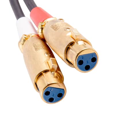 Premium 6 Foot Dual XLR Female to Dual RCA Male Patch Cable - XLRF to 2-RCA image 3