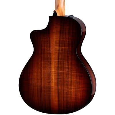 Taylor 222ce-K DLX Hawaiian Koa Top Shaded Edgeburst w/case image 3