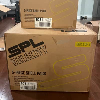 Spl-Sound Percussion Labs Velocity drum set - Ruby sequin image 1