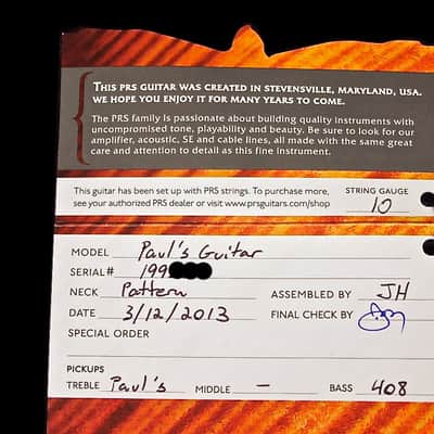 2013 Paul Reed Smith PRS Paul's Guitar Artist Package ~ Black Gold image 8