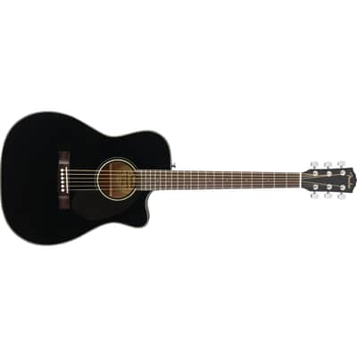 Fender CC-60SCE Concert - Walnut Fingerboard, Black image 7