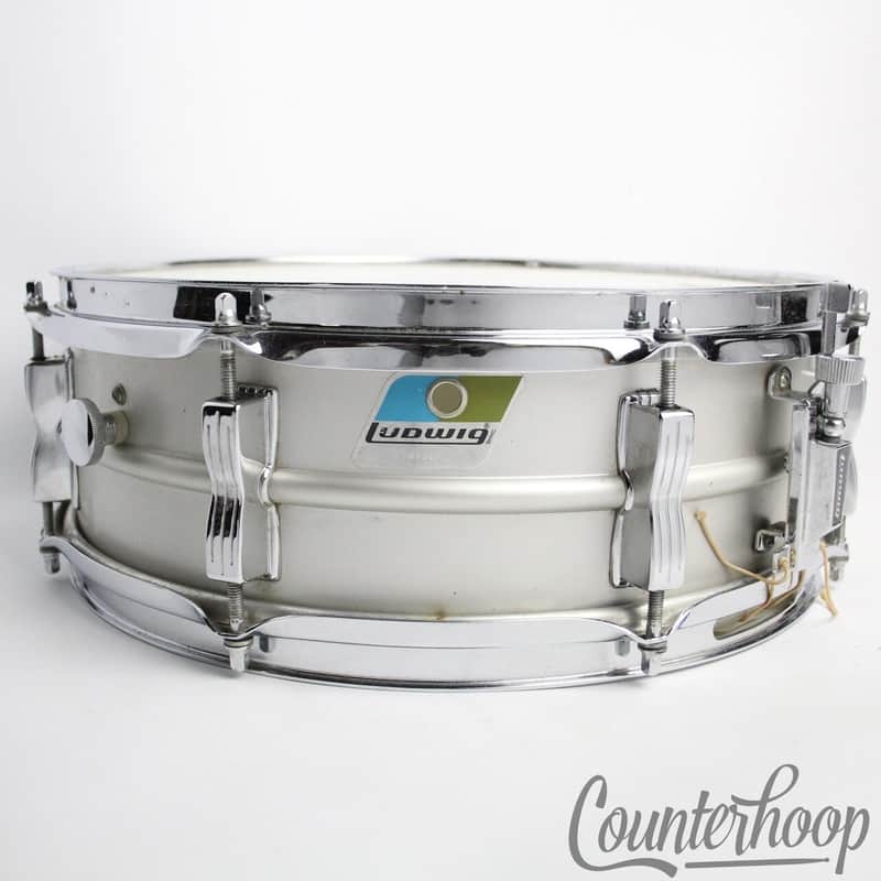 *Ludwig 14x5"Acrolite Snare Drum Baked Aluminum Shell 8-Lug Chicago Vintage 1980 image 1