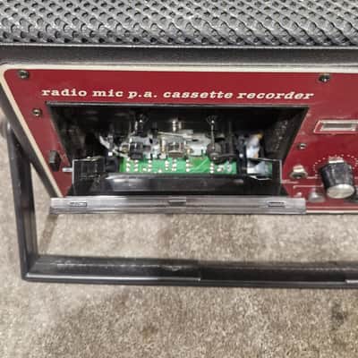 Coomber 2060-2/RW - Radio Mic P.A. Cassette Recorder - Red - Excellent image 9