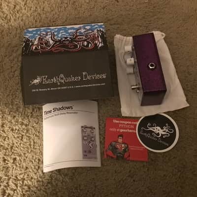 EarthQuaker Devices Time Shadows II Subharmonic Multi-delay Resonator Pedal 2023 - Maroon/White image 3