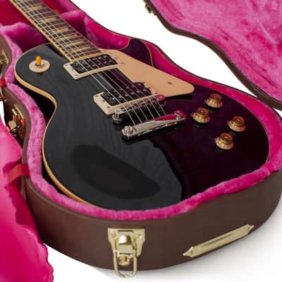 Gator GW-LP-BROWN Deluxe Wood Case for Les Paul and Single Cutaway Electric Guitars image 4