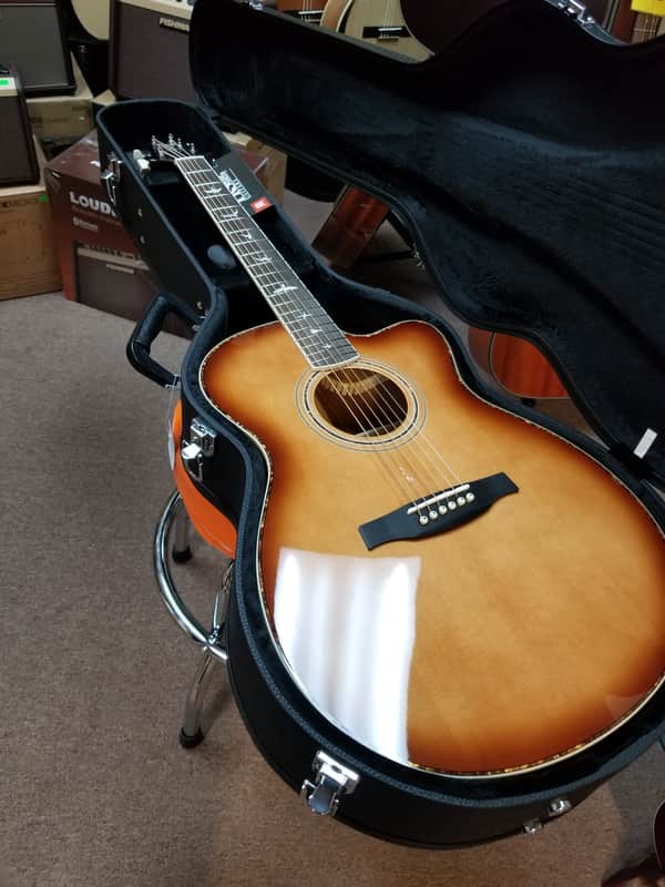 PRS SE A40E Angelus with Fishman Sonitone Pickup Tobacco Sunburst image 1