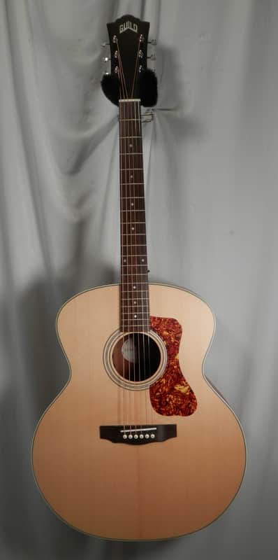 Guild F-240E Natural Satin Jumbo Acoustic Electric Guitar image 1