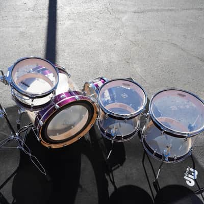 Dixon Artisan Select Proto - Maple/Acrylic 5pc Shell Pack - Deep Purple Sparkle Lacquer  | 12, 14, 14, 16, 22" image 8