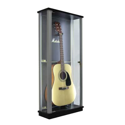 D'Luca Locking Glass Guitar Display Case w/ LED's (MADE TO ORDER) image 2