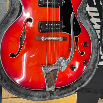 Epiphone 5102TE 1970-71 Semi-Hollow Electric Guitar - Redburst image 2