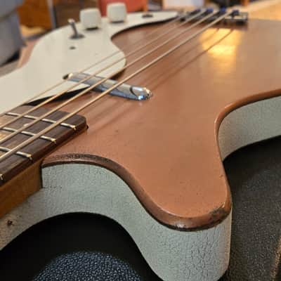 Naturally Relic'd 1959 Danelectro 3412 Short-horn Bass and Hardcase image 11