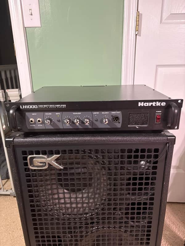 Hartke LH1000 1000-Watt Bass Amp Head 2008 - Present - Black image 1