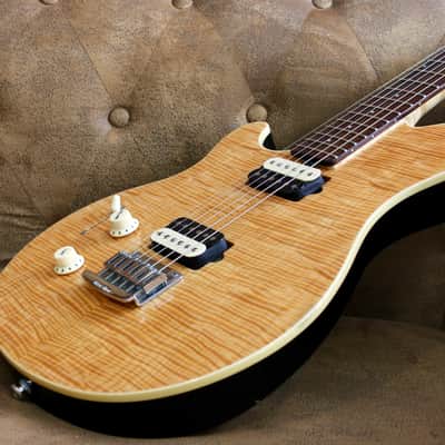 Ernie Ball Music Man Axis Super Sport lefty Natural Flame Maple Top image 2