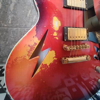 Rock N Roll Relics Lightning - Cherry Burst over Cinnamon image 6