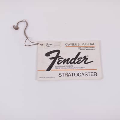 1979 Vintage Fender Stratocaster Owner's MANUAL Original 1970's Strat Case Candy image 5