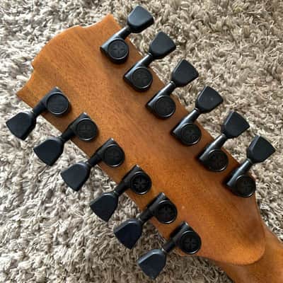 LAG 12 String Acoustic Electric Guitar, Spruce Plywood Top Body, Mahogany Neck, Rosewood Fingerboard image 12
