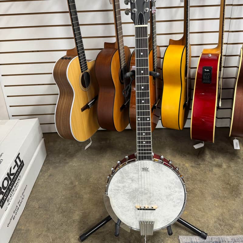 Washburn B6 Americana Series Open-Back 6-String Banjo - Natural Mahogany image 1