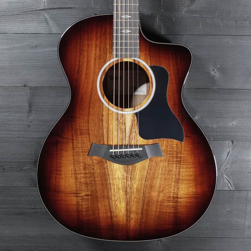 Taylor 224ce-K DLX Koa Acoustic-Electric Guitar | Grand Auditorium Cutaway w/ ES2 Pickup image 1