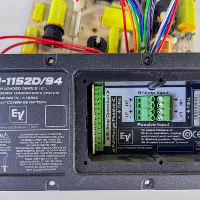 Electro-Voice EVH-1152D Input and Crossover from Working Enclosure image 1