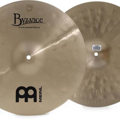 Meinl Cymbals Byzance Extra Hammered Hi-hats - 14 inches image 3