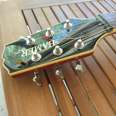 Hamer USA Newport Pro 2000/2001 Orange Sparkle Translucent OSHC SD Seth Lover Pups image 3
