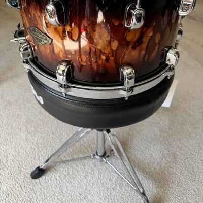 Tama drums Starclassic Walnut / Birch 8x14 snare drum Molten Brown Burst image 3