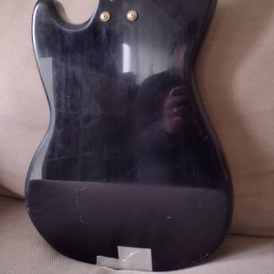 Modded Squier Bronco 2021 Black Fretless Vintage Look Killswitch image 11