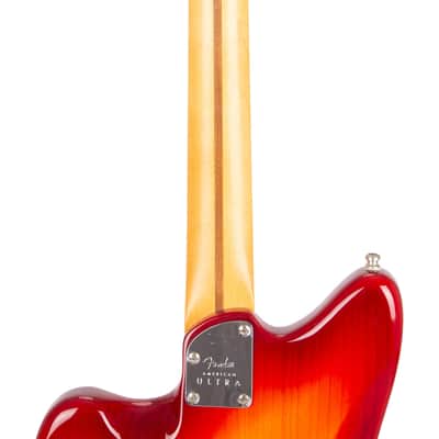 2020 Fender American Ultra Jazzmaster Electric Guitar, Maple Fingerboard, Plasma Red Burst, US2000XXXX image 7