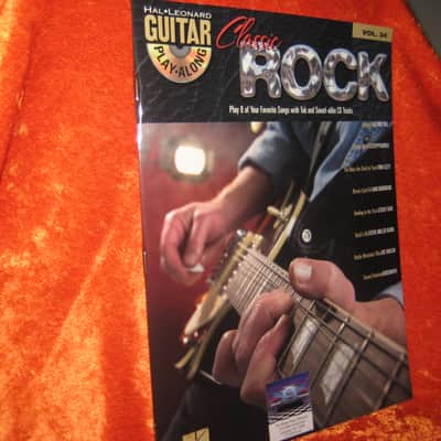 Hal Leonard Guitar Play-Along Classic Rock Book Vol 34 w/ CD 64 Pages image 1